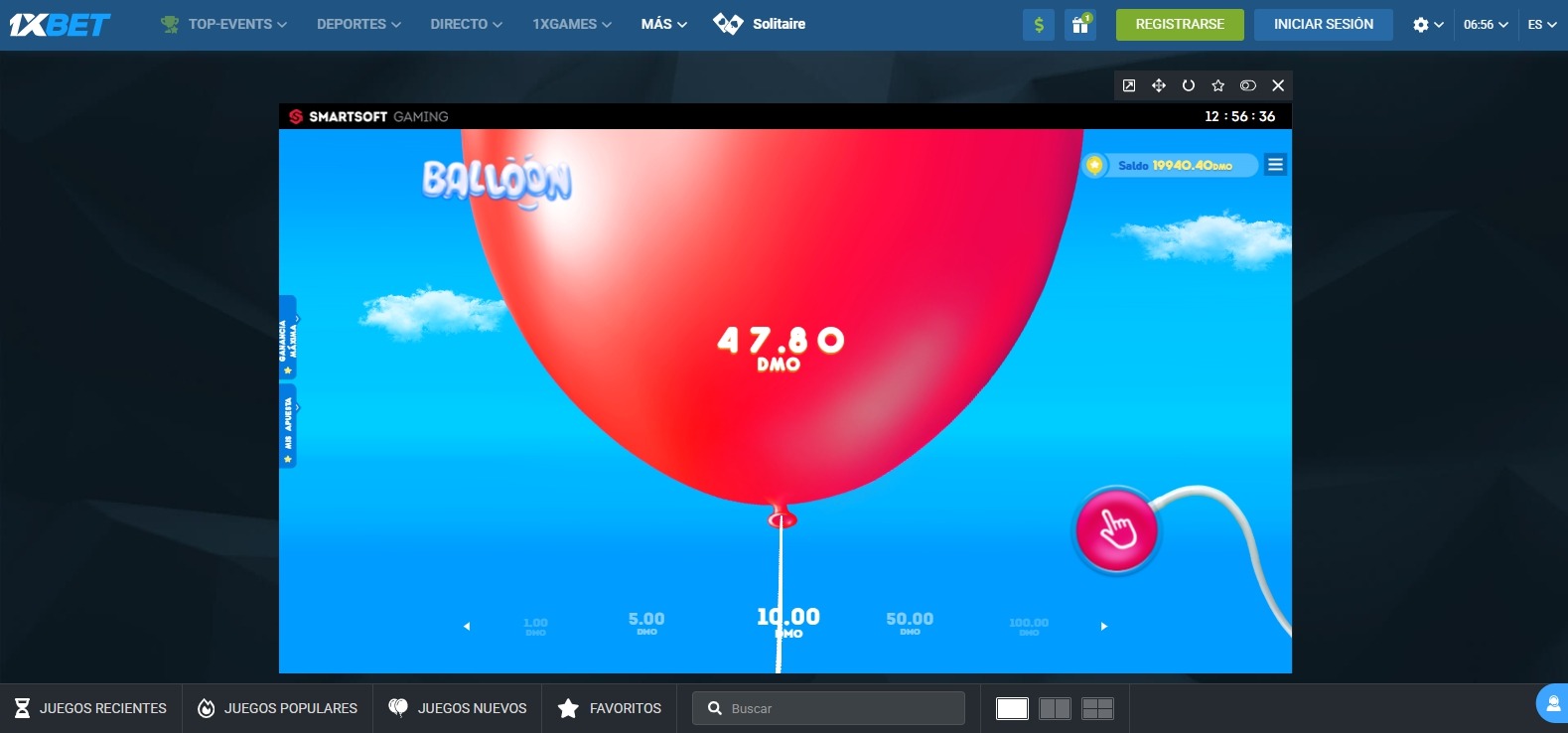 App Balloon Interfaz